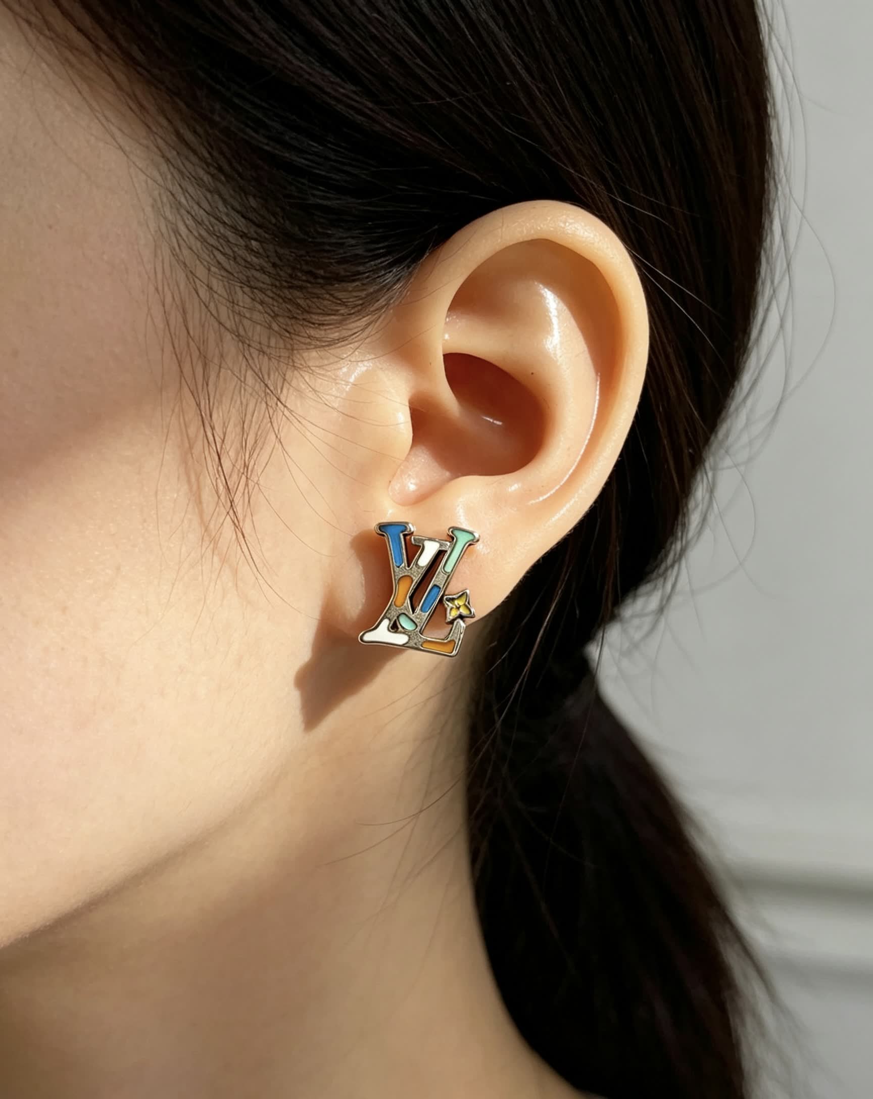Louis Vuitton Monogram World Tour Earrings